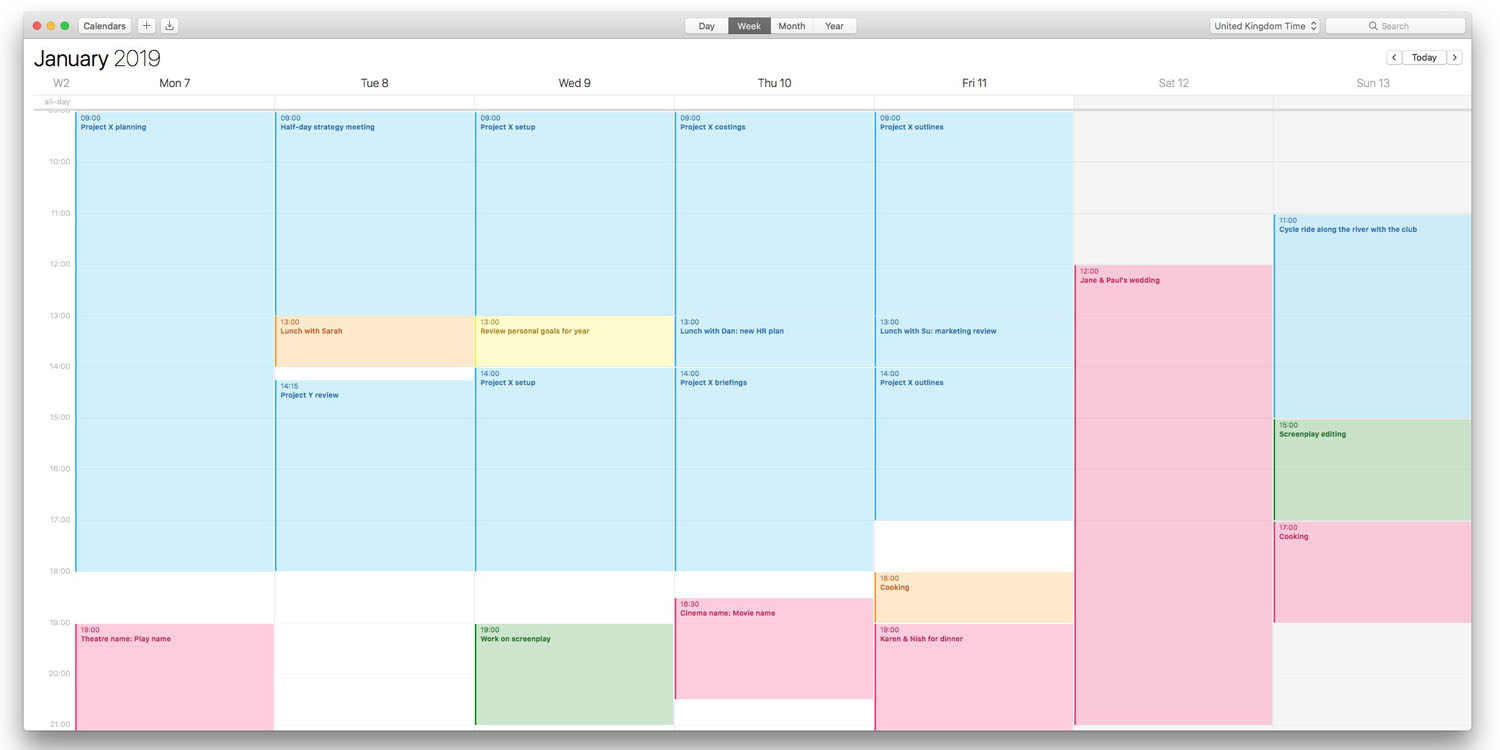 assign colors to accounts in outlook calendar for mac